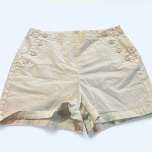 a new day Women's Tan Button-Accent Shorts